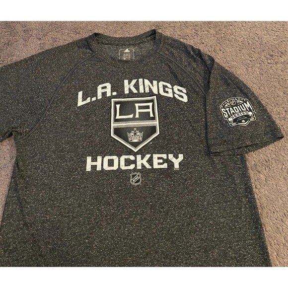 2015 Men's Adidas NHL Los Angeles Kings Stadium Series Levi's Stadium T-Shirt - Picture 4 of 6